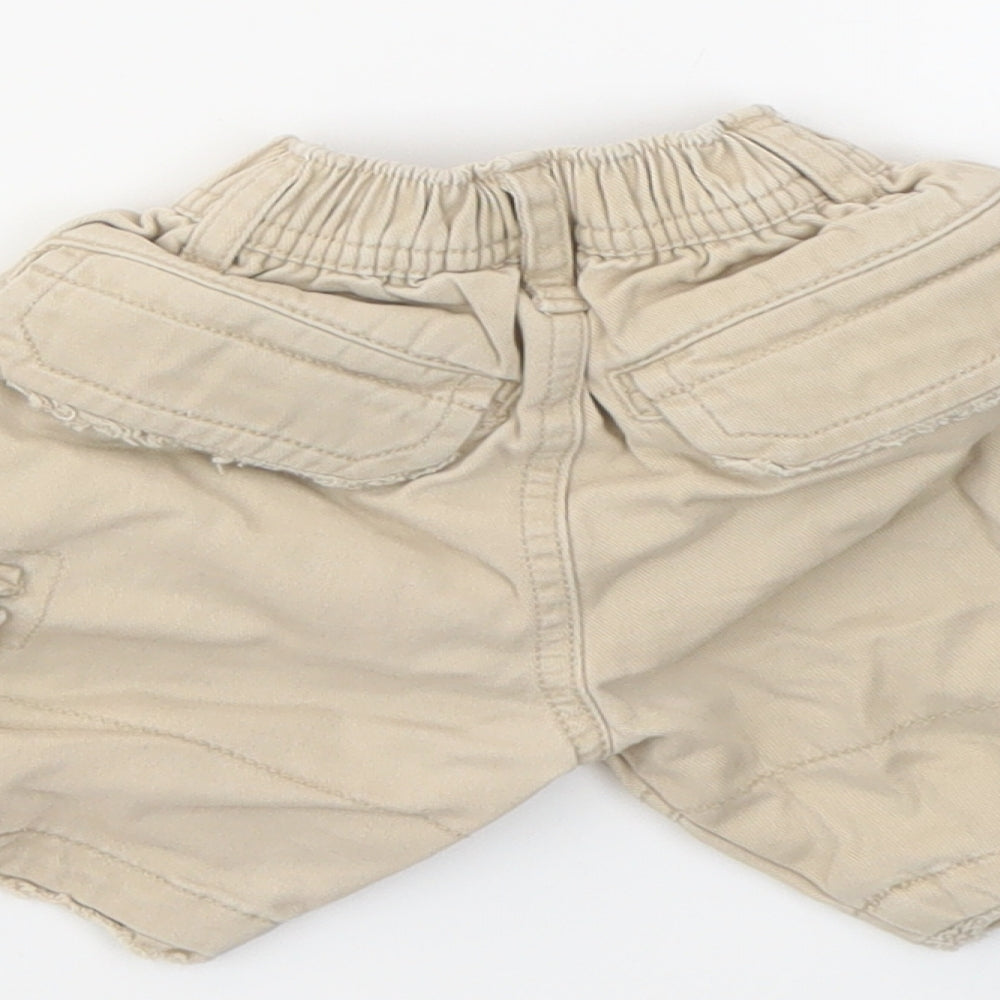 M Boys Beige Capri Trousers Size 6-9 Months