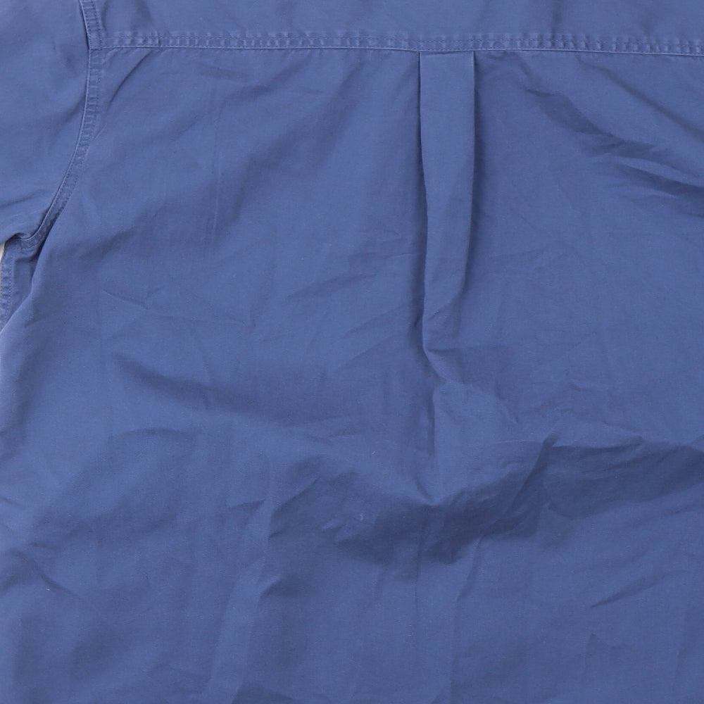 COTTON TRAIDERS Mens Blue T-Shirt Size L