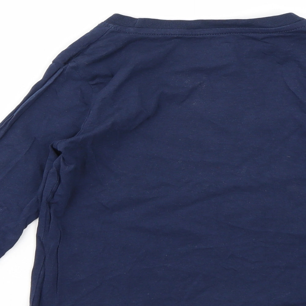 H&M Girls Blue Basic T-Shirt Size 5-6 Years
