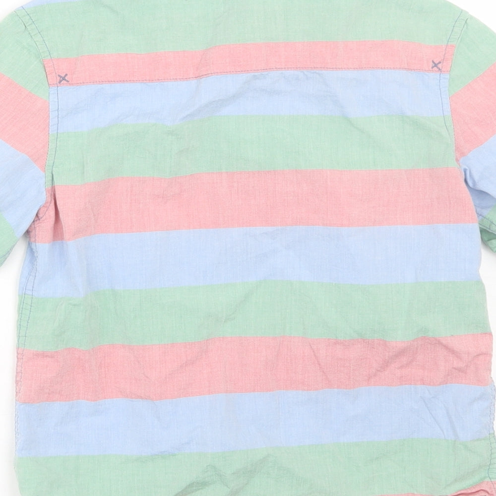 John Lewis Boys Multicoloured Striped Basic Button-Up Size 9 Years