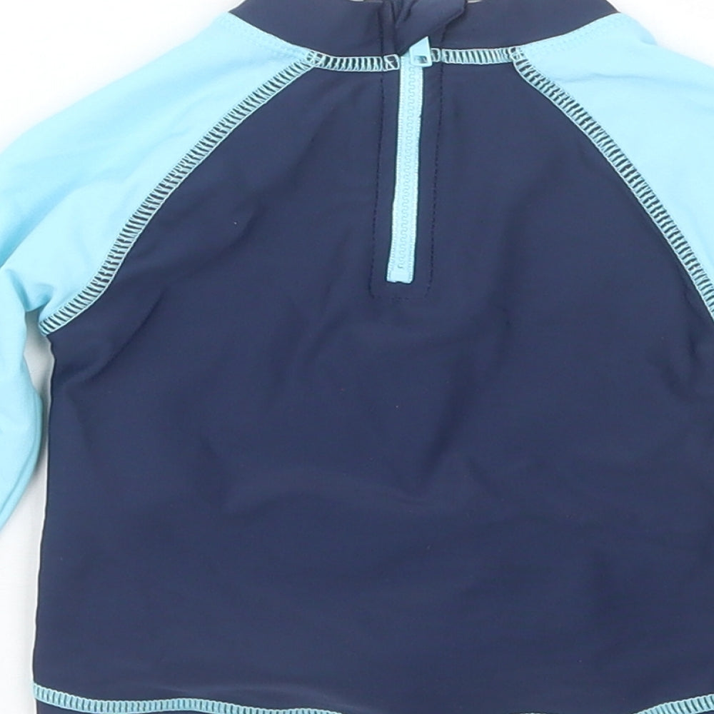 Rebel Boys Blue Jersey T-Shirt Size 6-9 Months - Swim Top