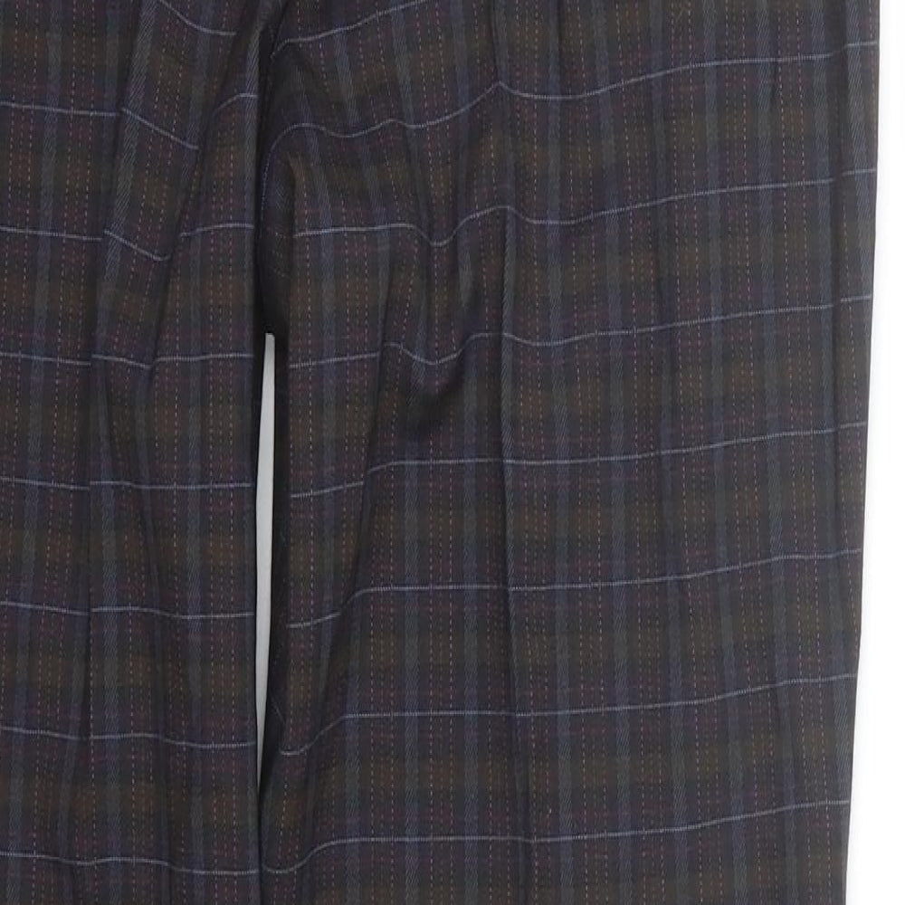 Atmosphere Womens Multicoloured Plaid Trousers Size 12 L27 in