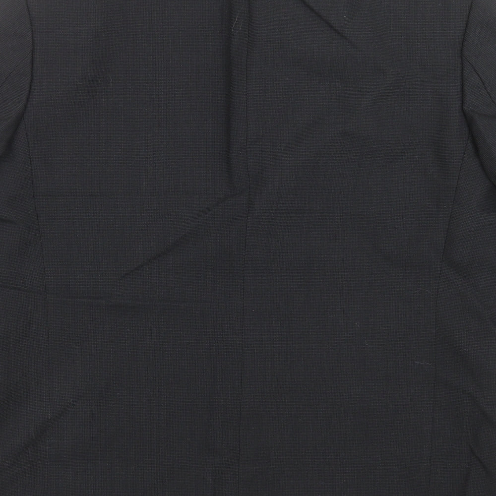 Tom English Mens Black Jacket Suit Jacket Size 38