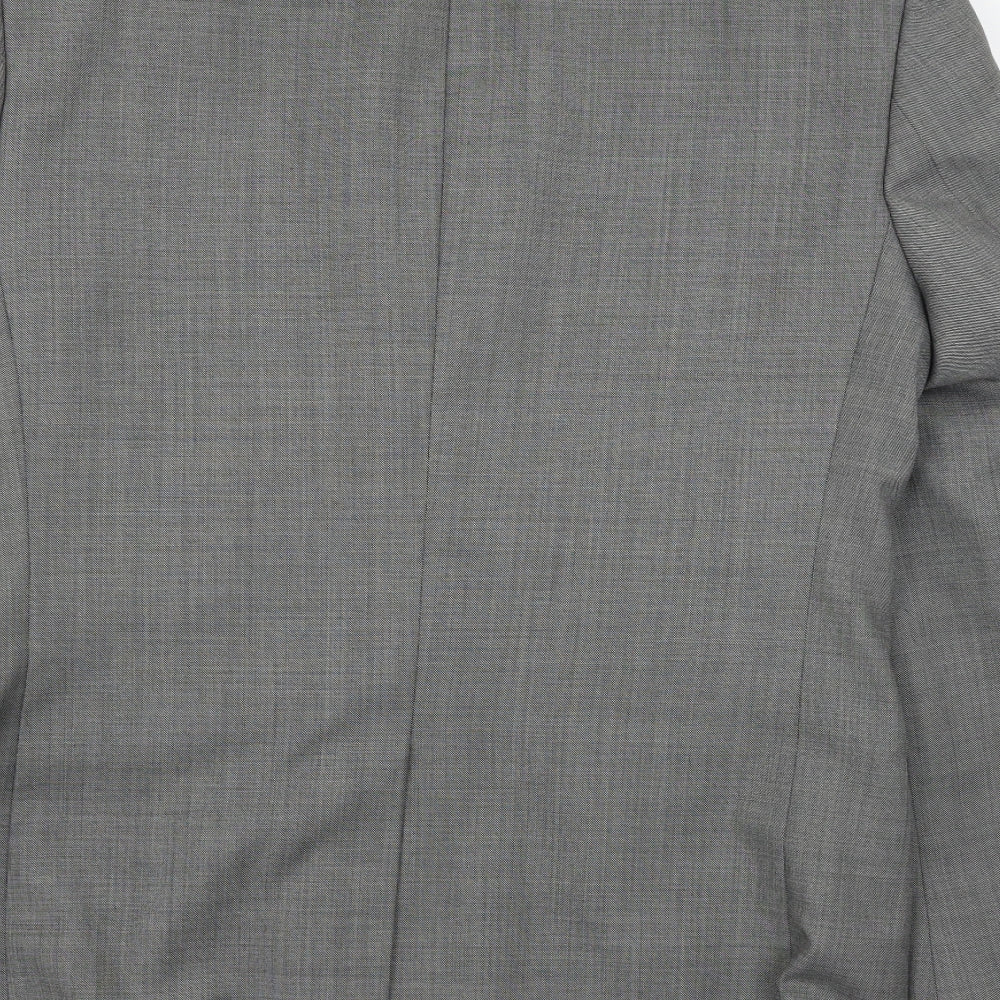 flintoff Mens Grey Jacket Blazer Size 40
