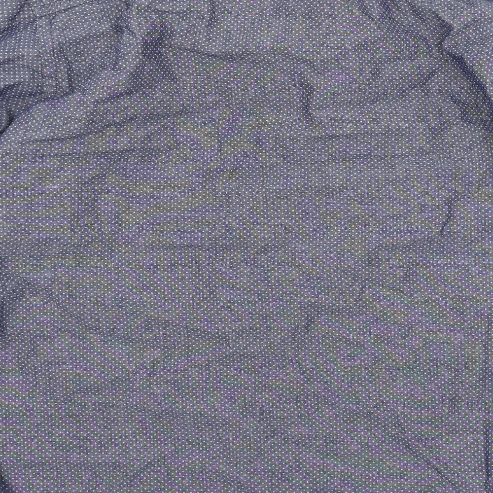 TU Mens Blue Button-Up Size M