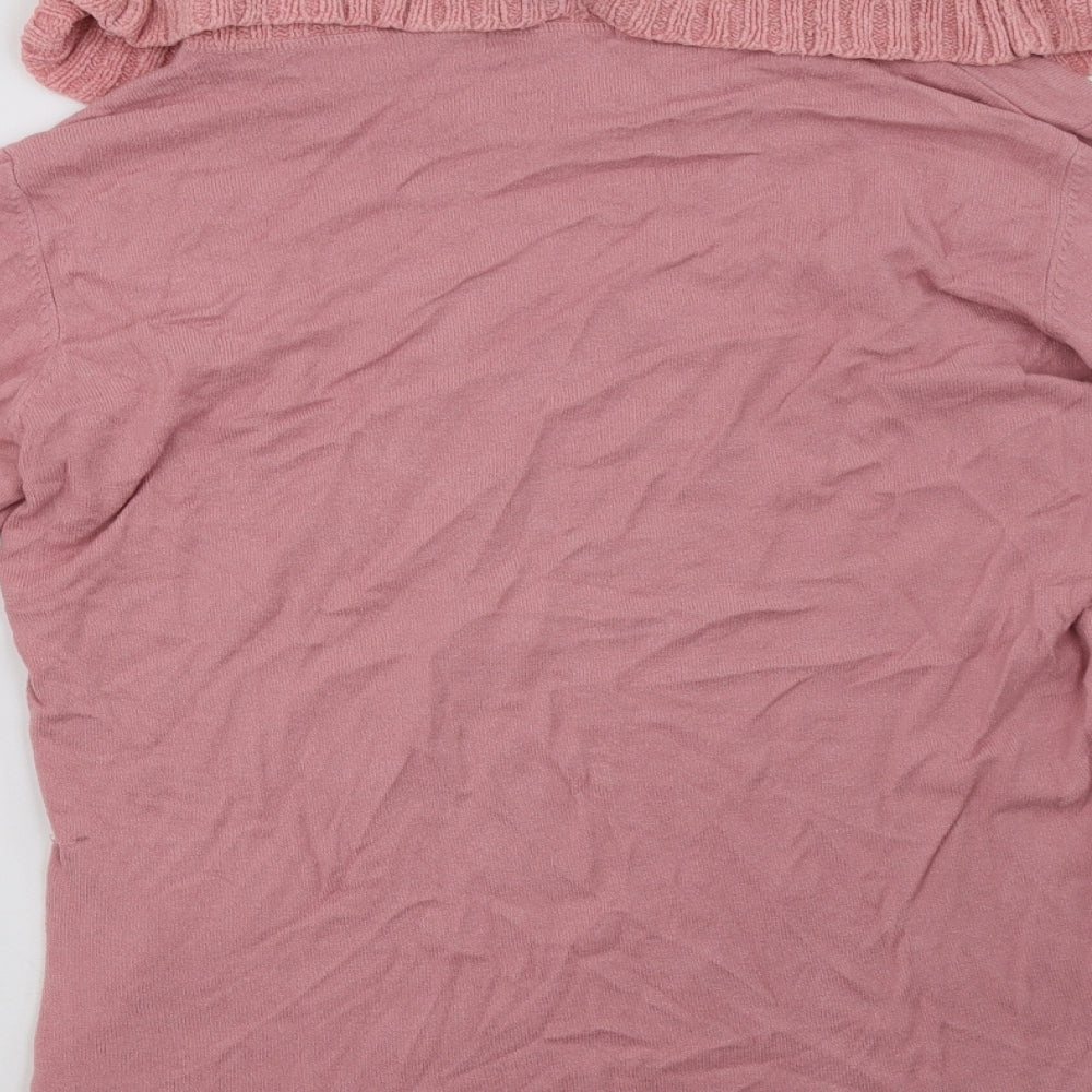vernissage Womens Pink Pullover Sweatshirt Size XL