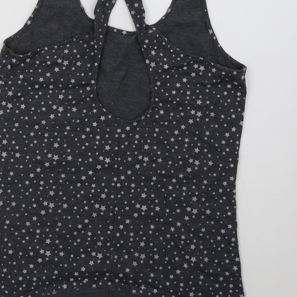 Sainsburys Womens Grey Polka Dot Basic Tank Size 12