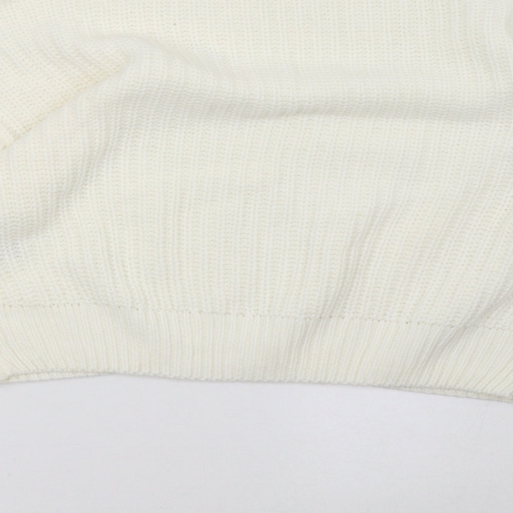 Matalan Womens White Pullover Sweatshirt Size 10