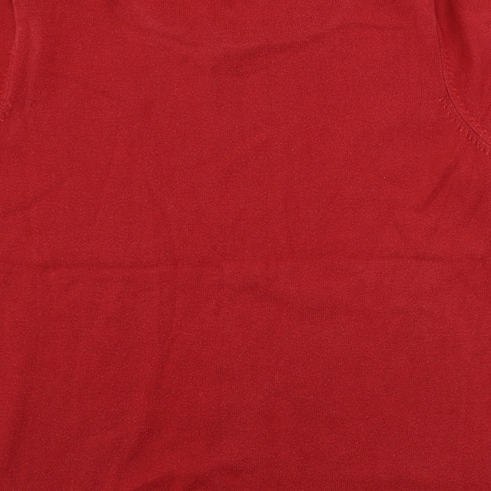 Bonmarché Womens Red Pullover Jumper Size M