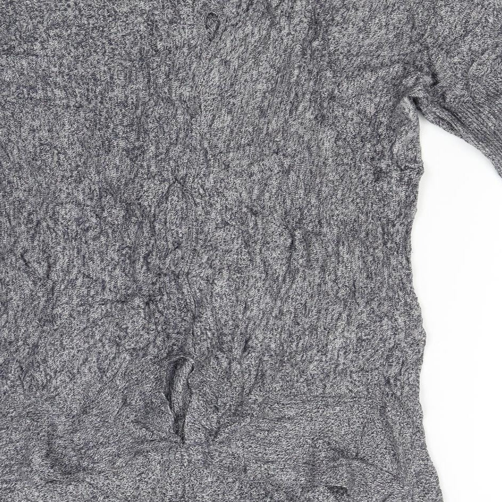 Great Plaind Womens Grey Knit Pullover Jumper Size L