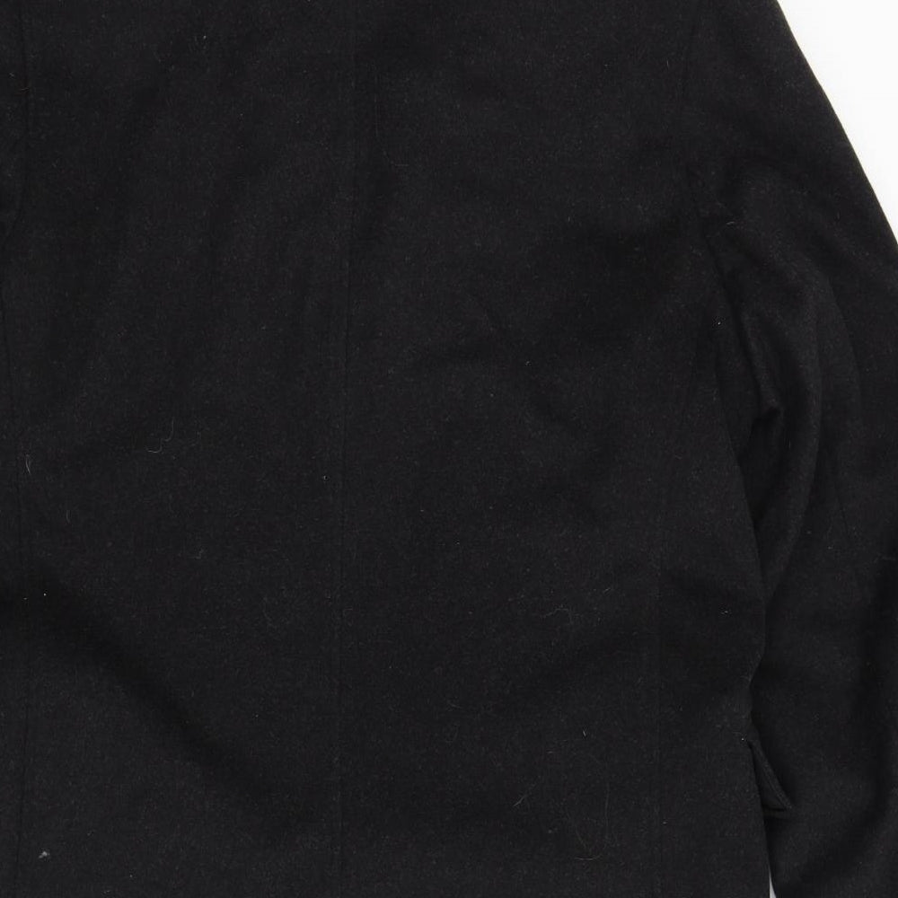 BHS Mens Grey Overcoat Coat Size M