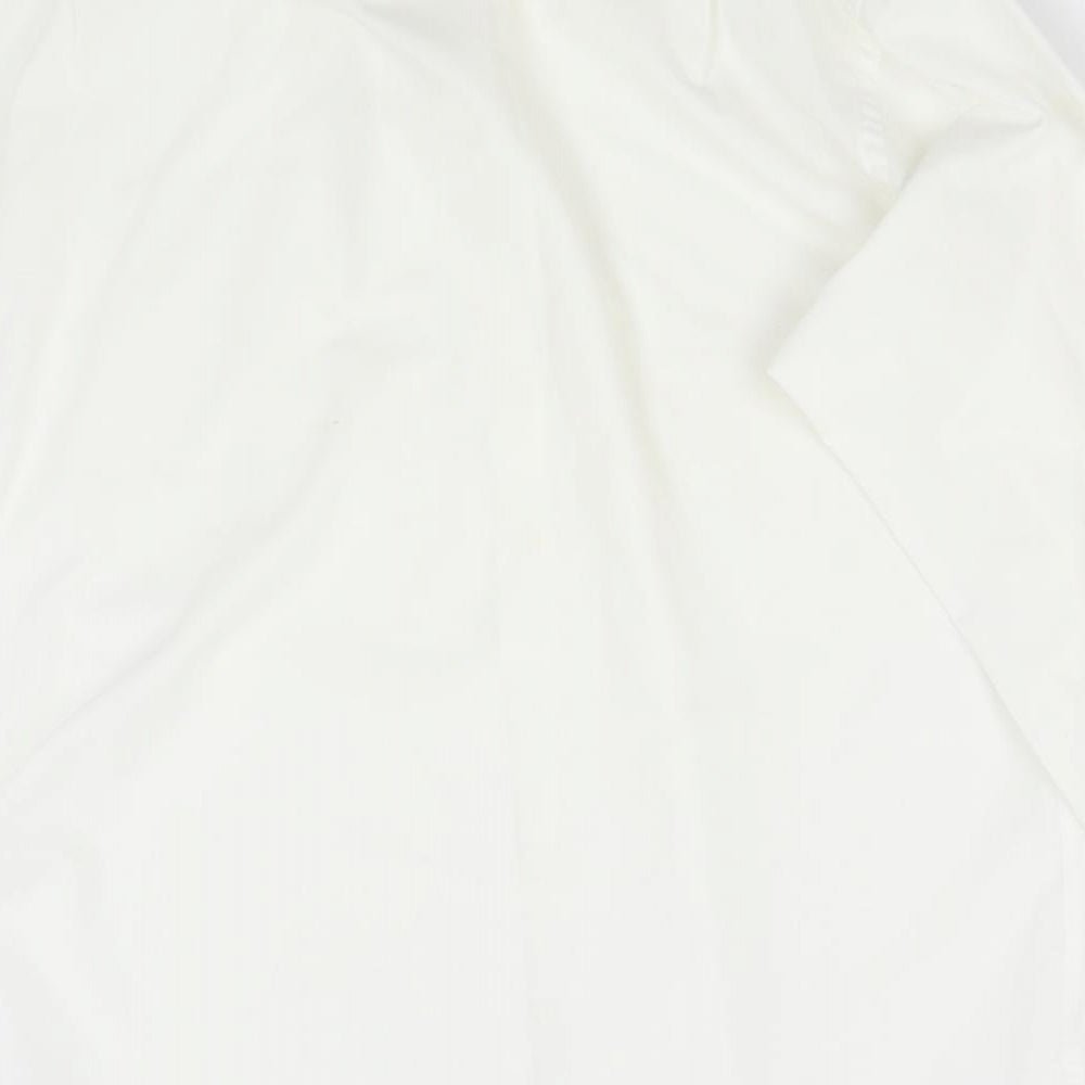Pierre Balman Mens Ivory Button-Up Size 15.5
