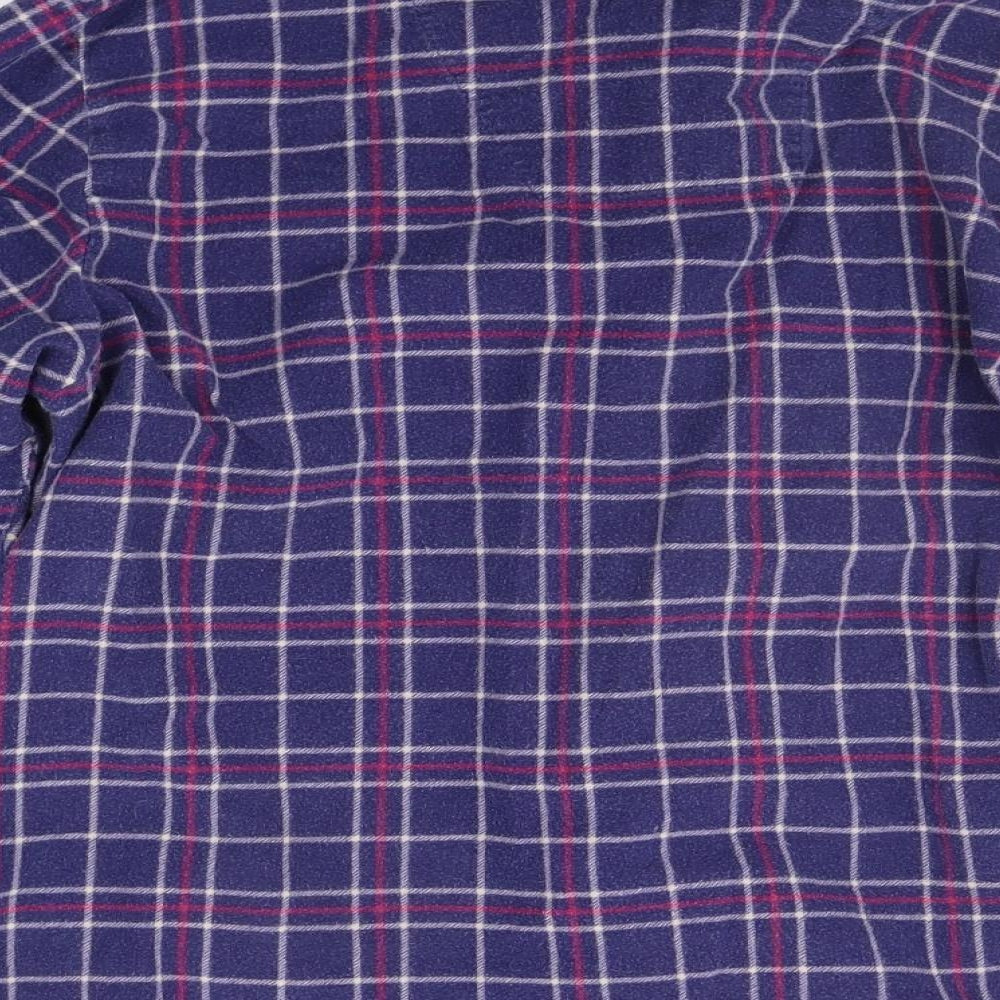 Insignia Mens Black Check Button-Up Size L