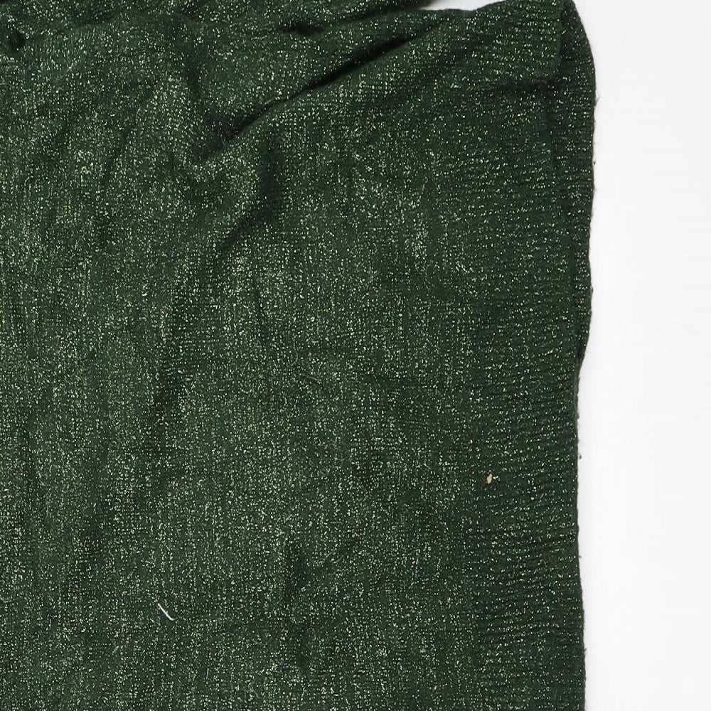 H&M Womens Green Pullover Jumper Size S