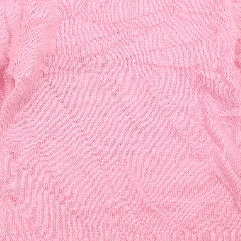 Love Me Girls Pink Pullover Jumper Size 11-12 Years