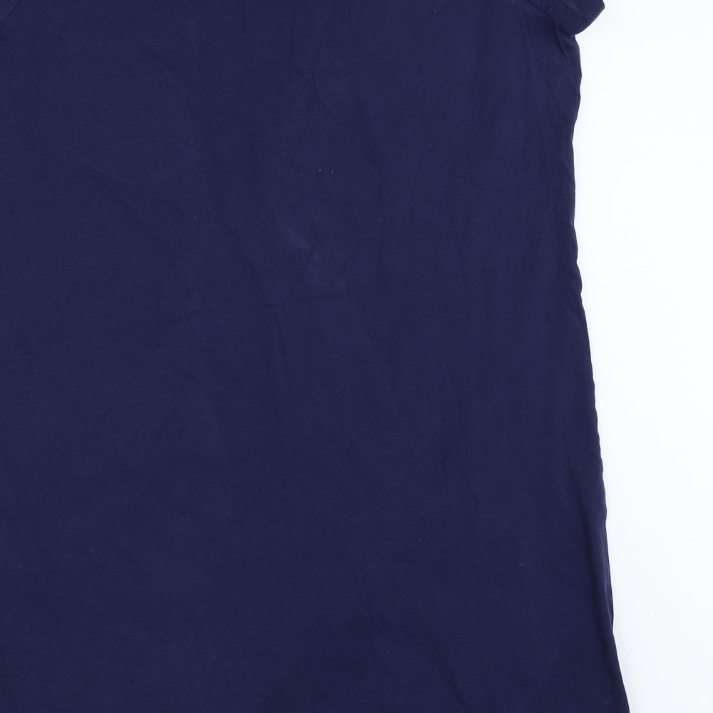 George Womens Blue Solid Top Dress Size 16