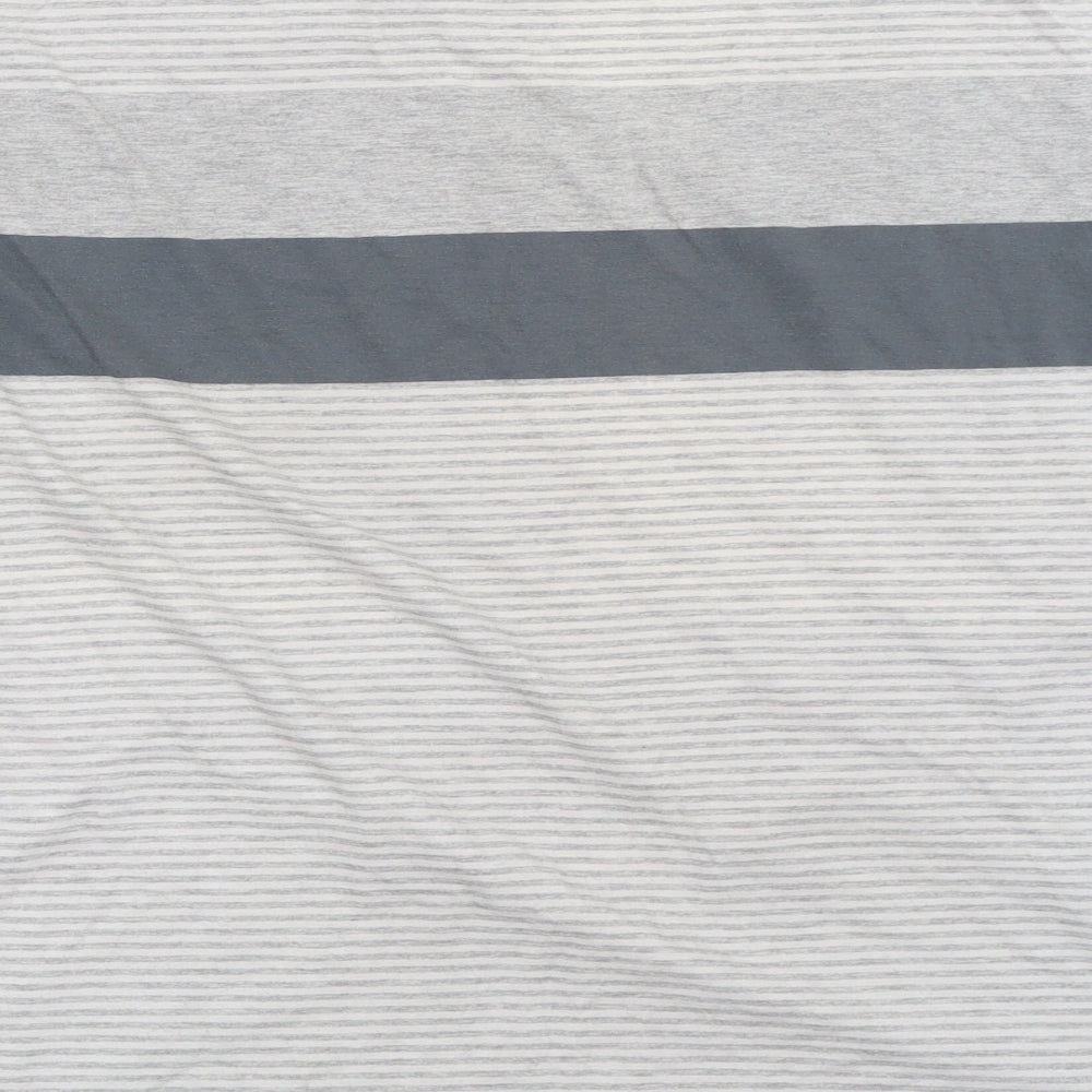 Maine New England Mens Grey Striped T-Shirt Size 2XL