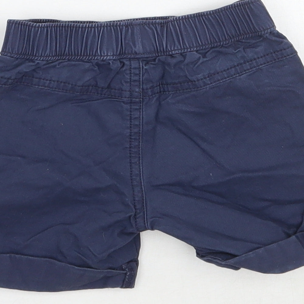 George Boys Blue Cargo Trousers Size 3-6 Months - Disney