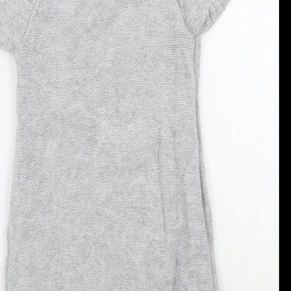H&M Girls Grey Pullover Jumper Size XS