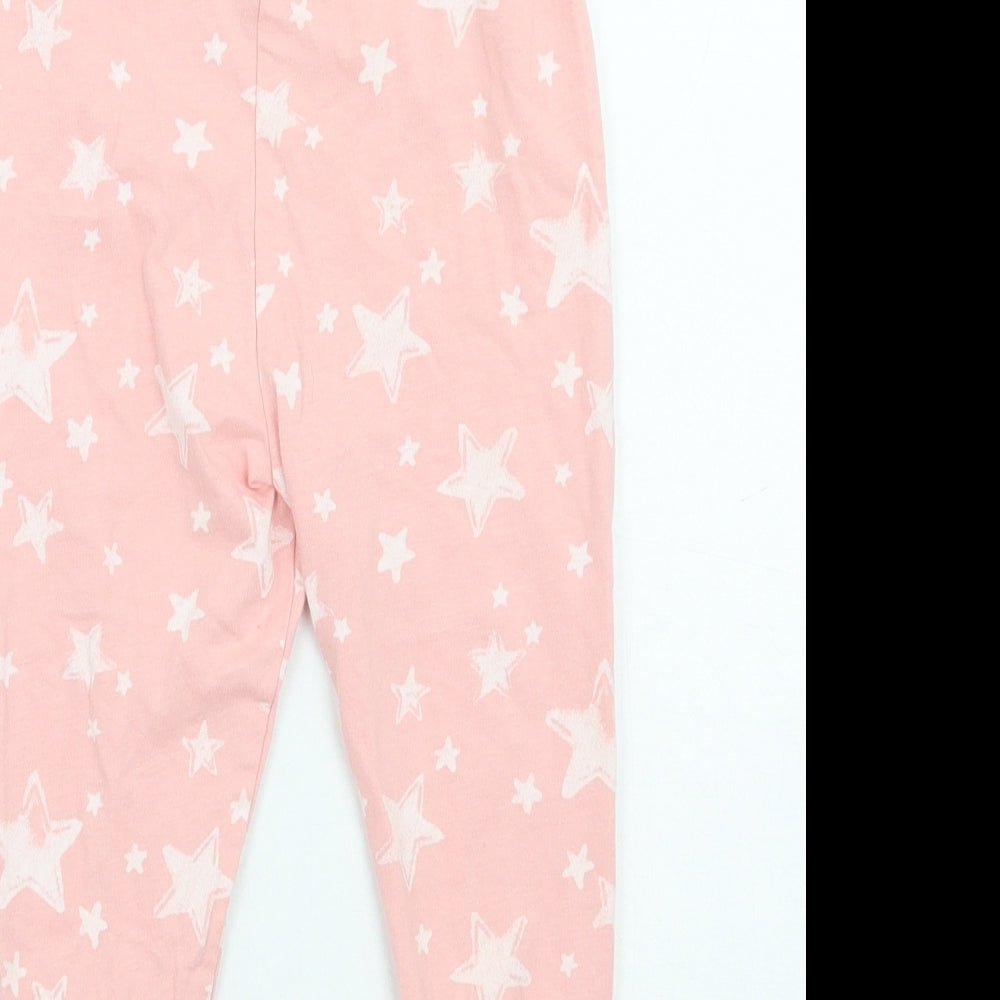 George Girls Pink Geometric Pyjama Pants Size 2 Years