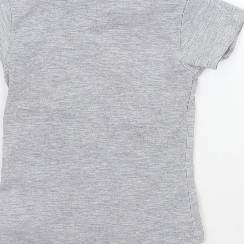 JEJ Boys Grey Animal Print Basic T-Shirt Size 2-3 Years