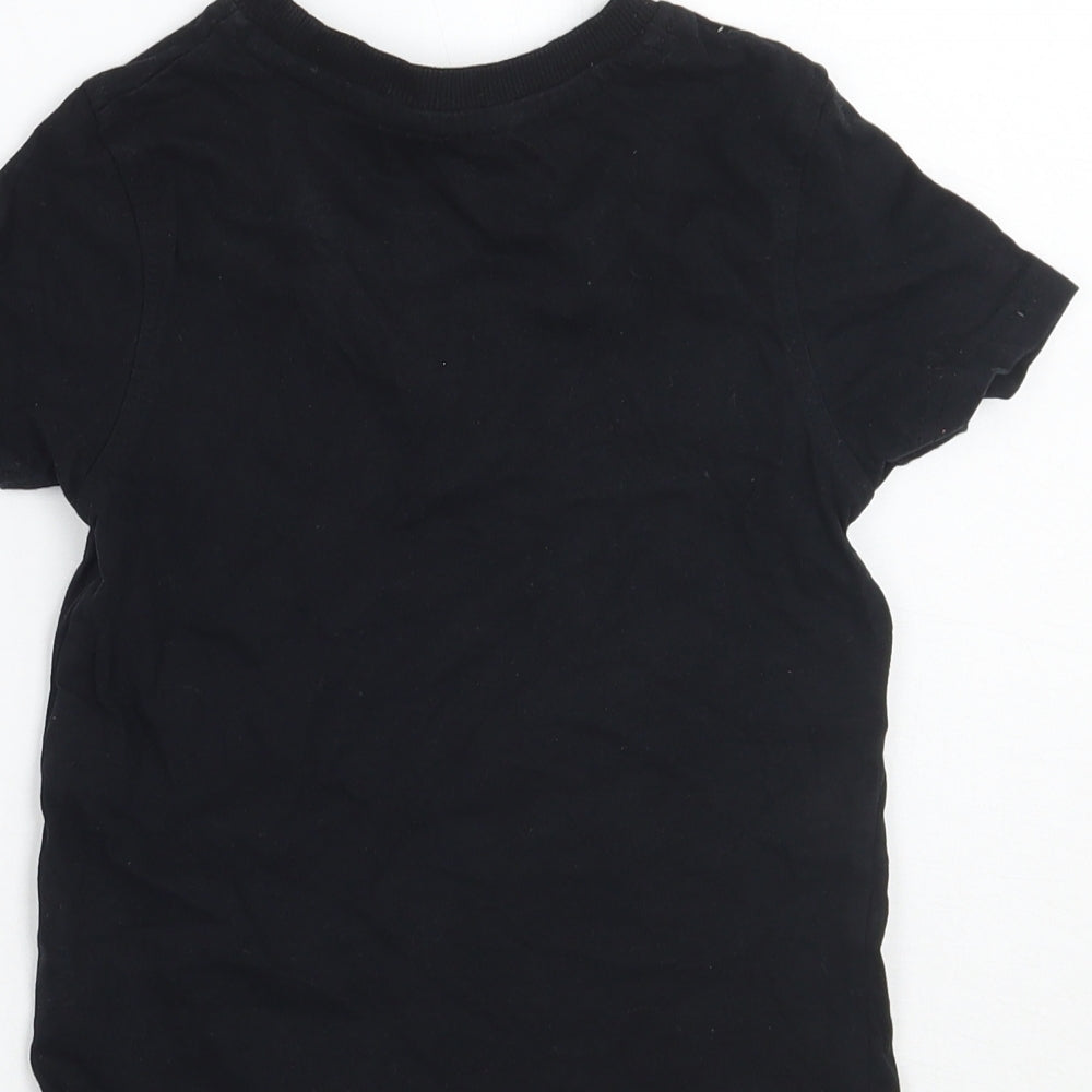 George Boys Black Basic T-Shirt Size 2-3 Years