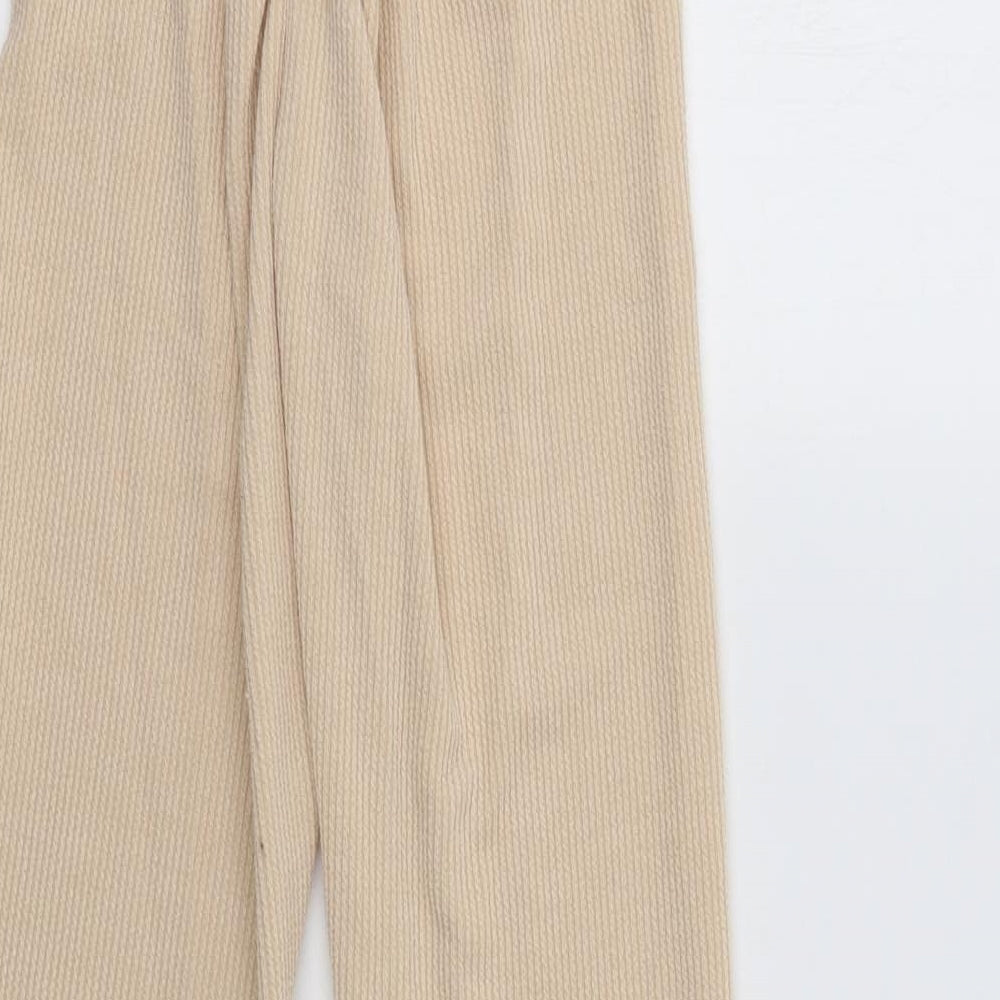 PRETTYLITTLETHING Womens Beige Lounge Pants Size 10