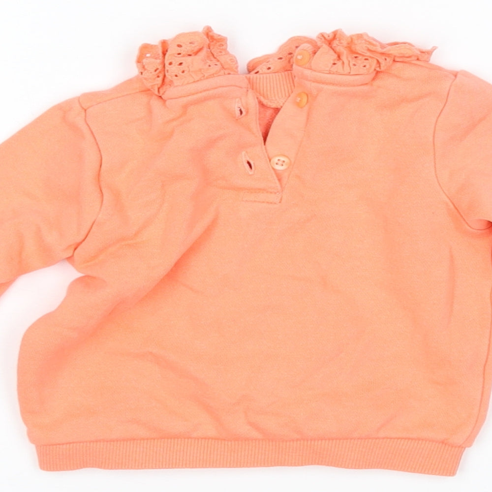 F&F Girls Pink Pullover Jumper Size 0-3 Months