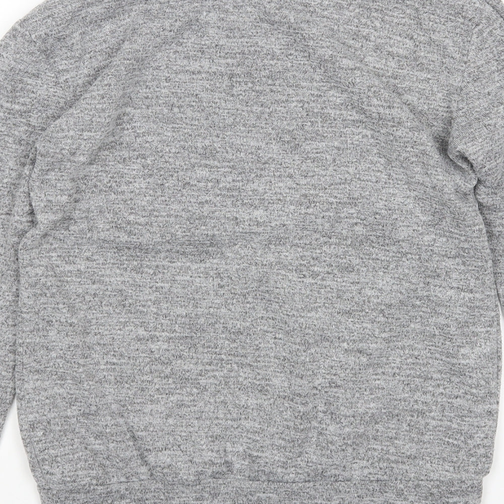 Silk Womens Grey Pullover Jumper Size S