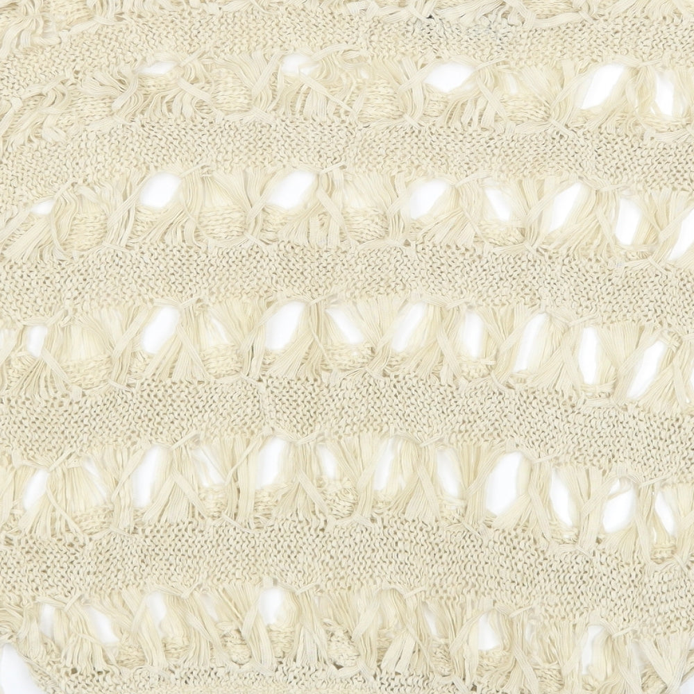 Quiz Womens Beige Pullover Jumper Size S