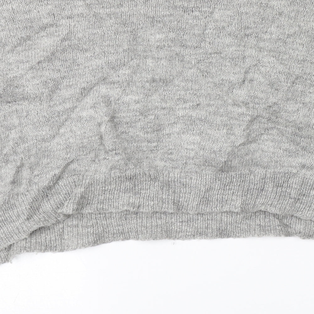 LARA KNIT Womens Grey Pullover Jumper Size M