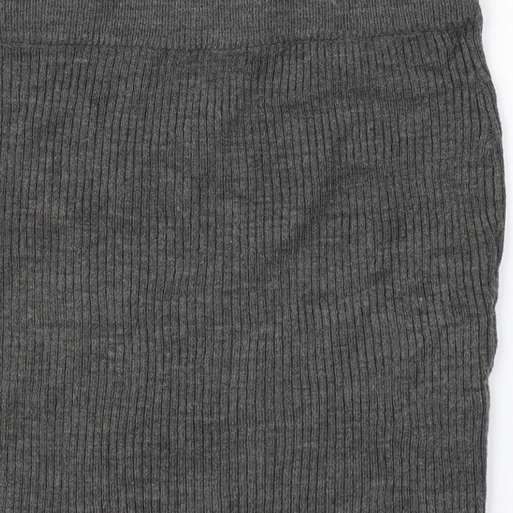 Clockhouse Womens Grey Straight & Pencil Skirt Size M