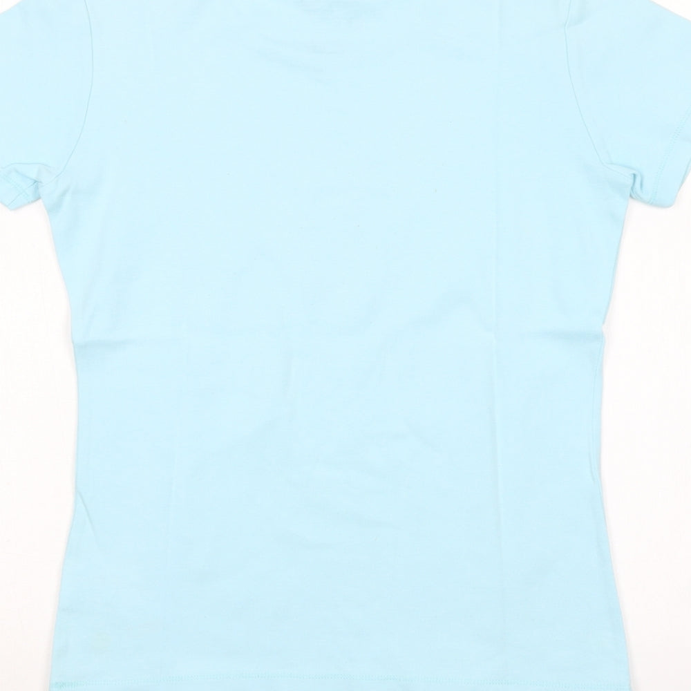 DOMYOS Womens Blue Basic T-Shirt Size S