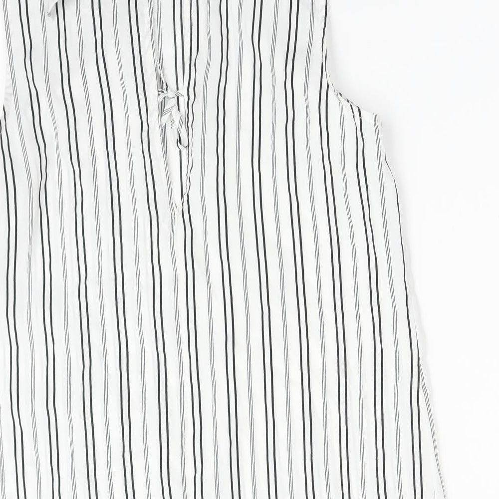New Look Womens Multicoloured Striped Basic Tank Size 8