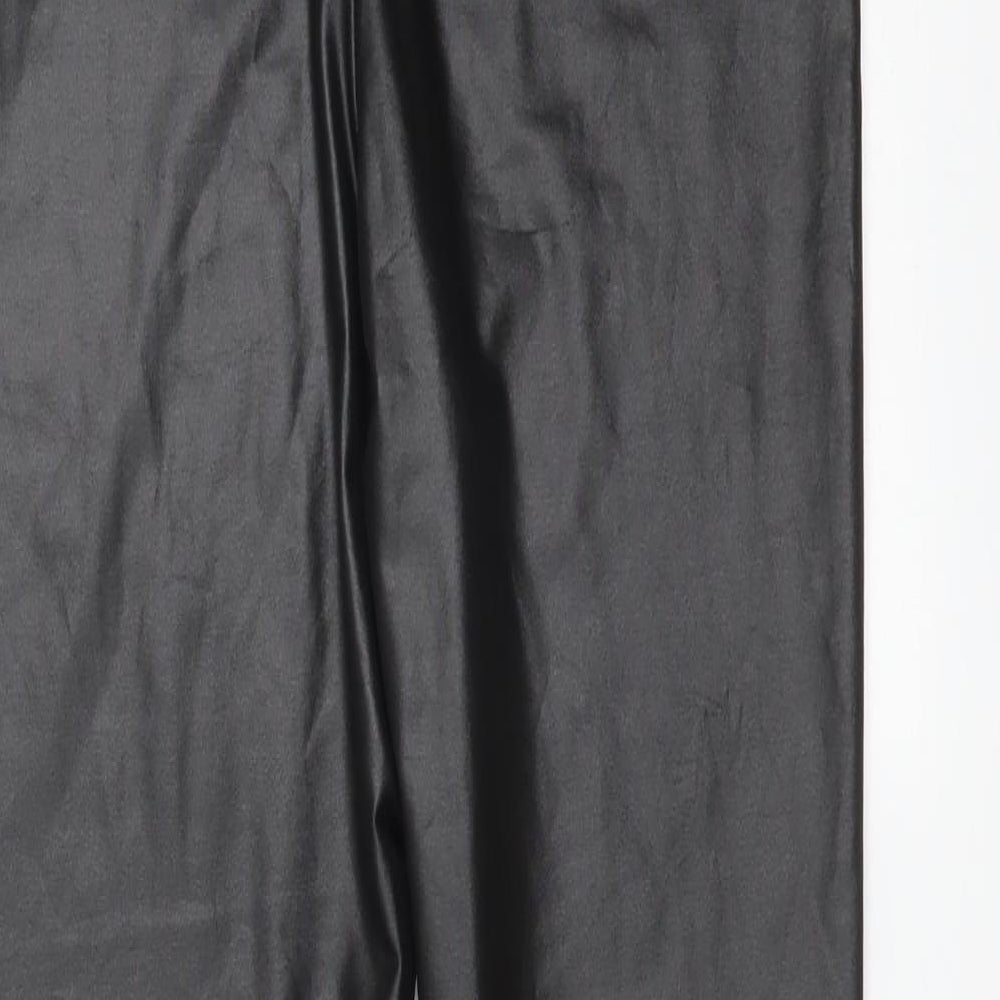 Boohoo Womens Black Leggings Size 8 L28 in