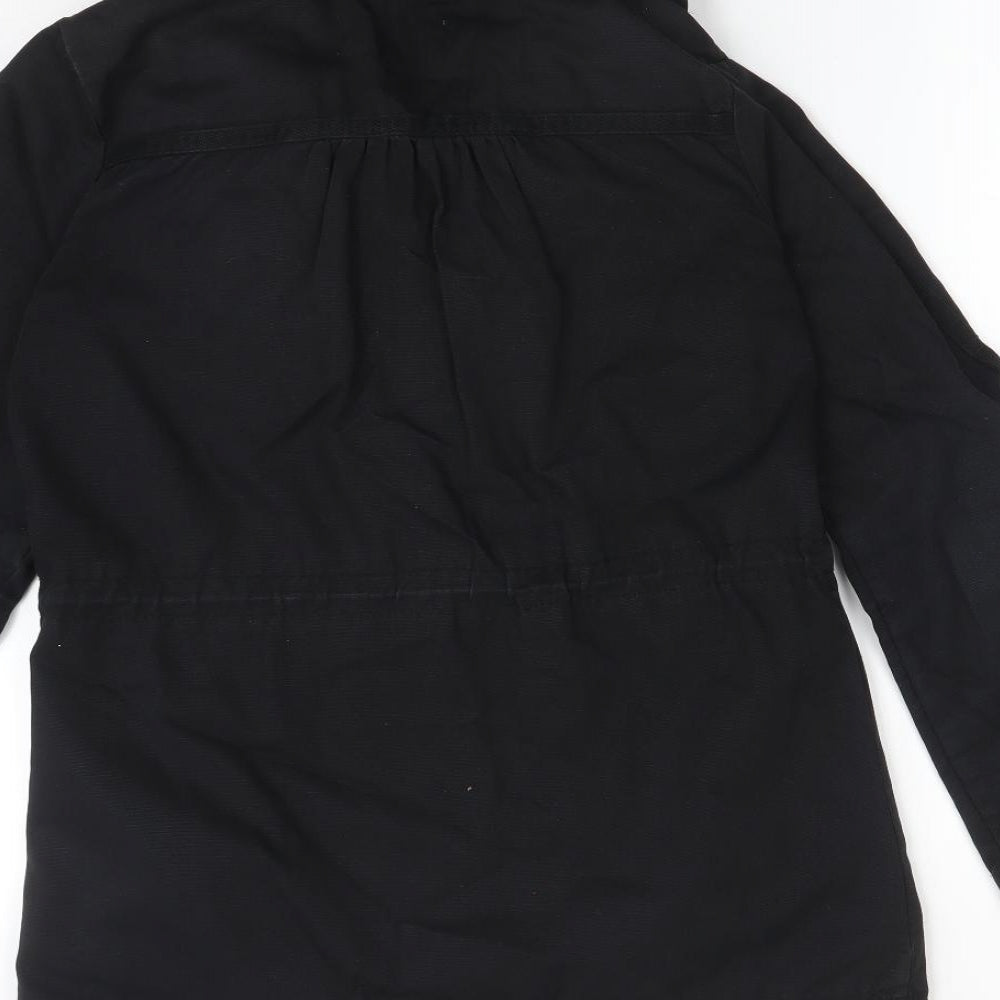 Ecote Womens Black Parka Coat Size S