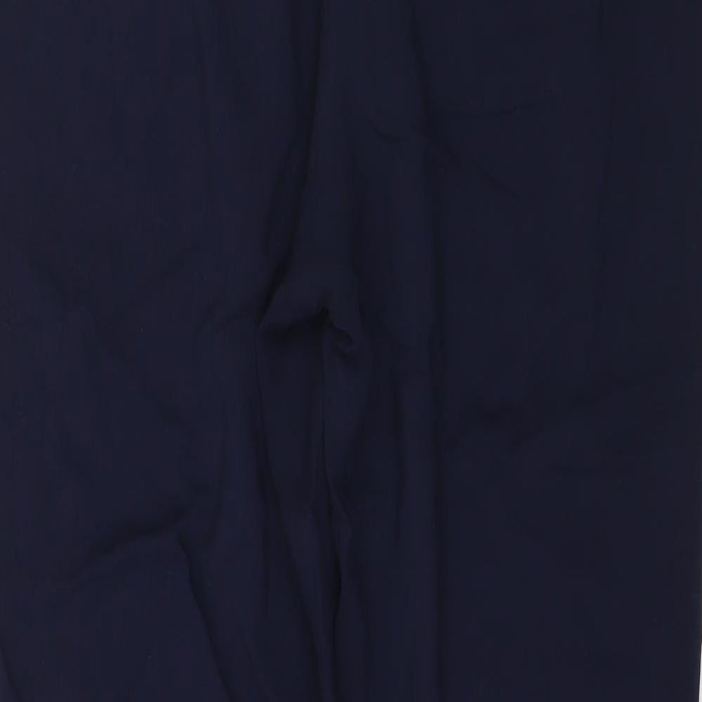 H&M Womens Blue Trousers Size 8 L27 in