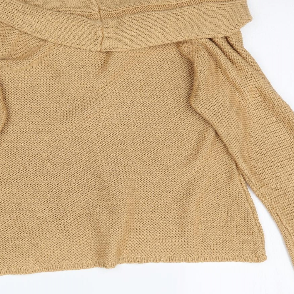 Off shoot Womens Beige Knit Pullover Jumper Size M