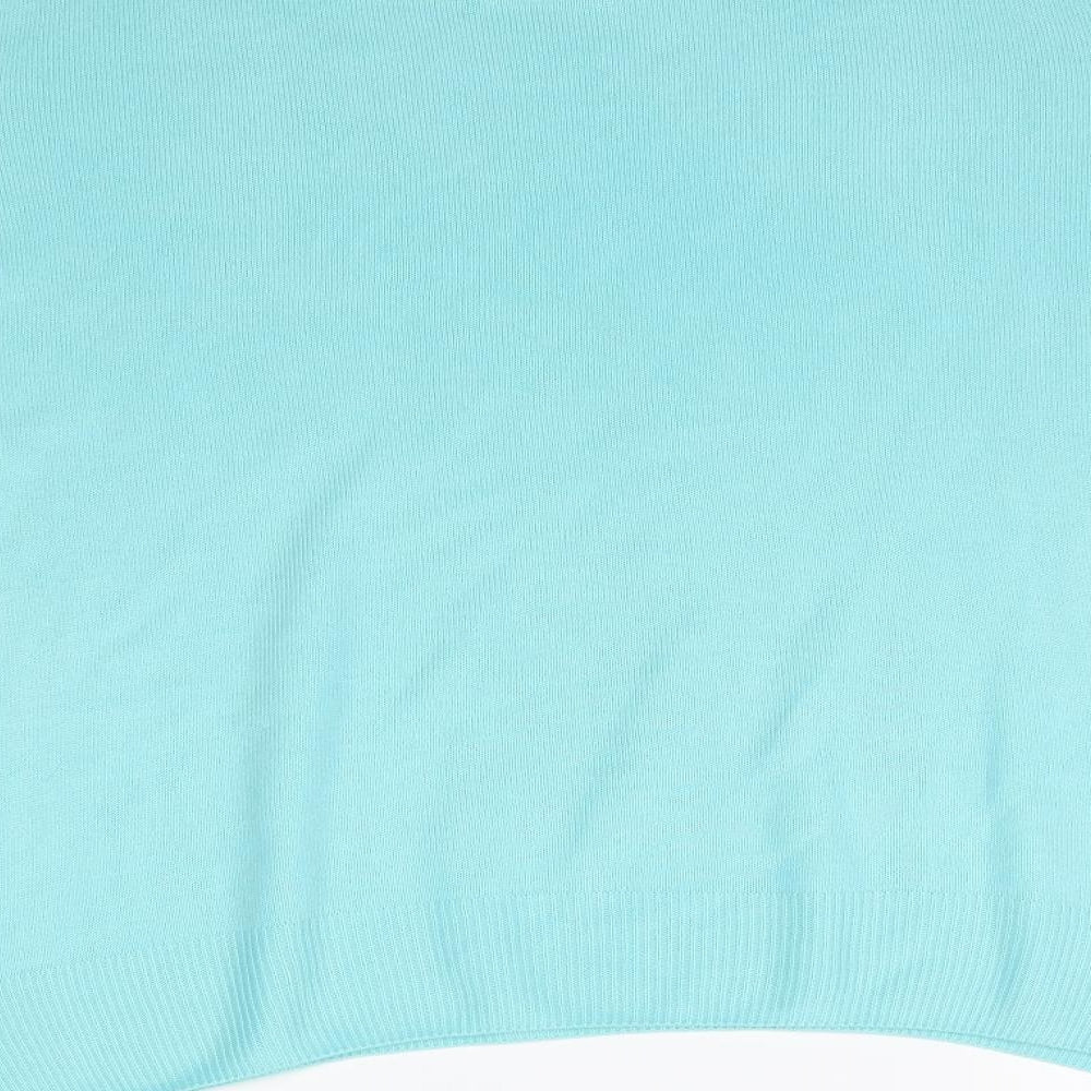 Marks & Spencer Womens Blue Knit Basic T-Shirt Size 14