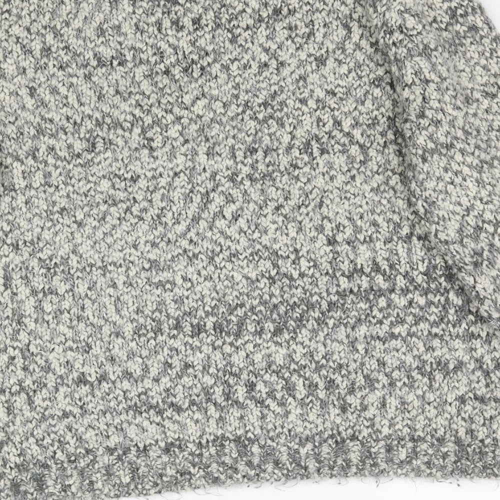 Debenhams Womens Grey Knit Pullover Jumper Size 16