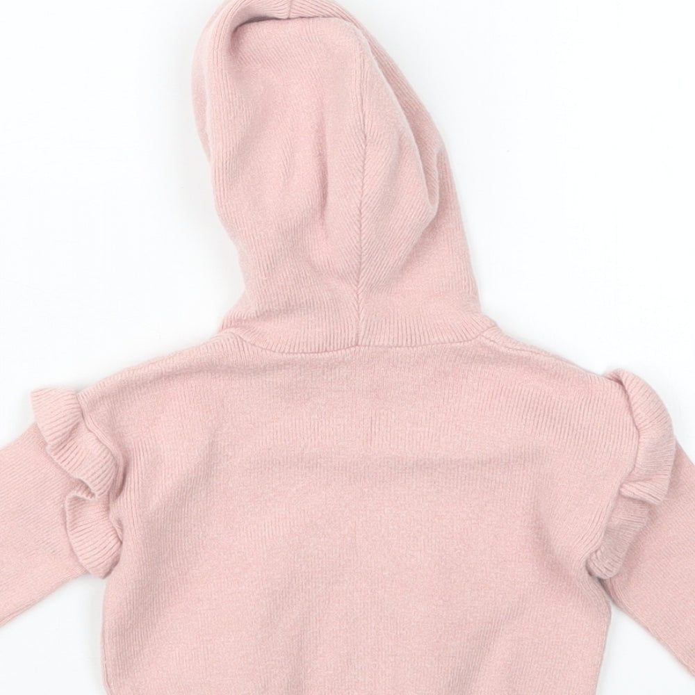 George Girls Pink Pullover Jumper One Size - Hoodie