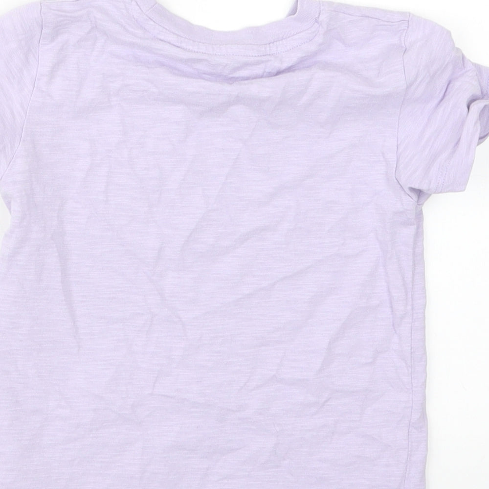 Next Boys Purple Basic T-Shirt Size 2-3 Years