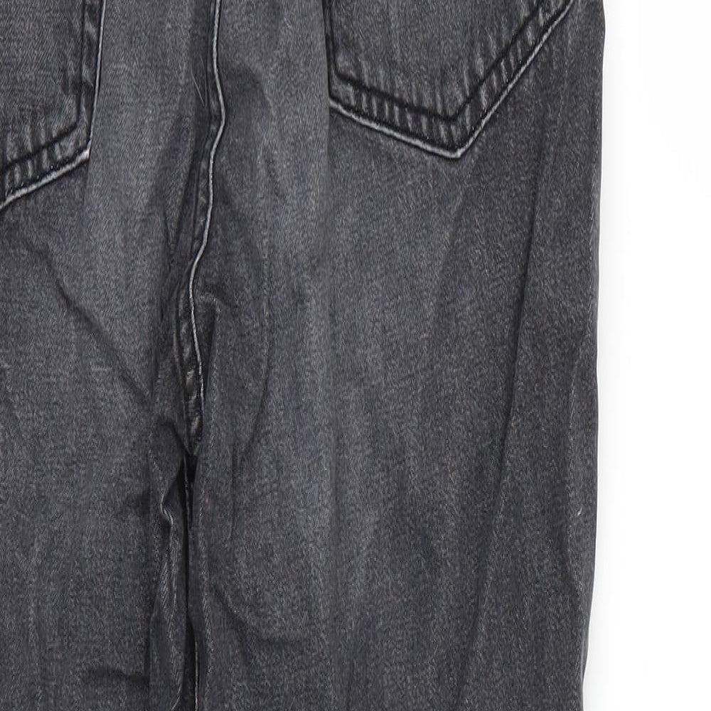 H&M Womens Black Straight Jeans Size 8 L24 in