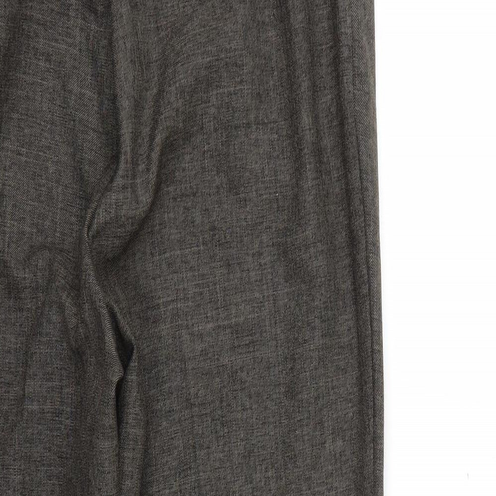Marks and Spencer Womens Brown Trousers Size 16 L26 in
