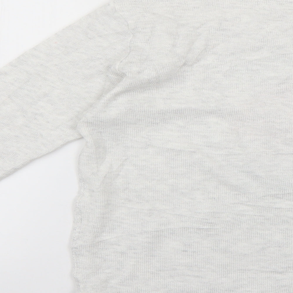 h7m Girls Grey Pullover Jumper Size 11-12 Years