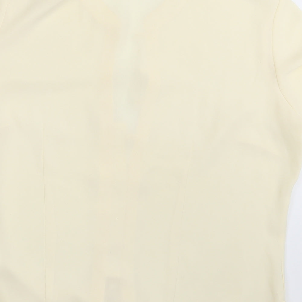 Marks & Spencer Womens Ivory Basic Button-Up Size 12