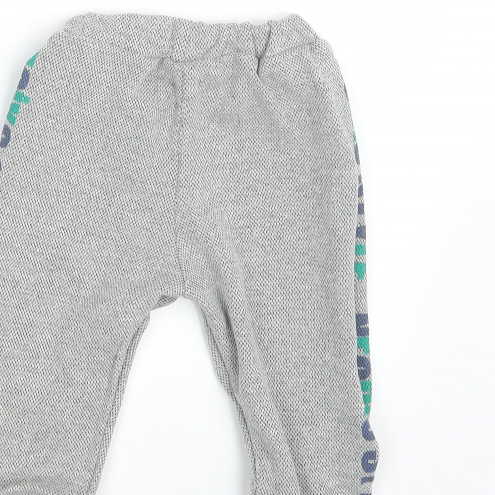 Necix's Baby Grey Jogger Leggings Size 12-18 Months - Waist 16in; Inside leg 10in