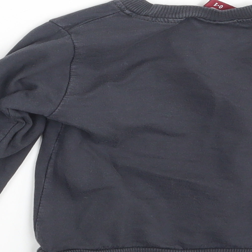 Atabay Baby Grey Basic T-Shirt Size 9-12 Months