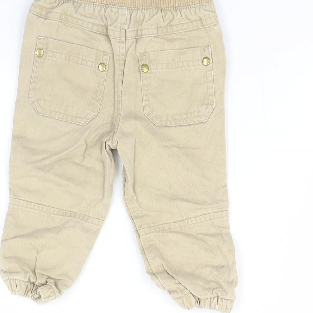F&F Baby Beige Capri Jeans Size 6-9 Months