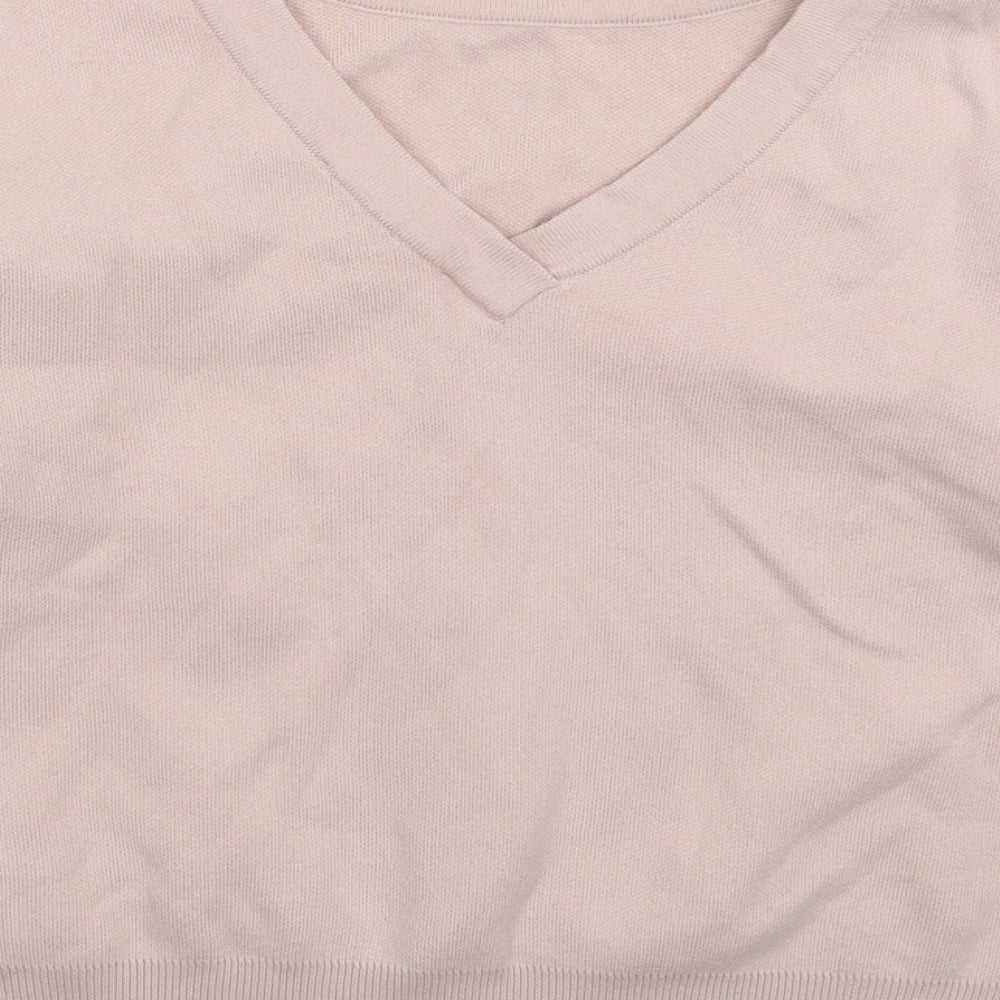 Topshop Womens Pink Knit Pullover Jumper Size 10